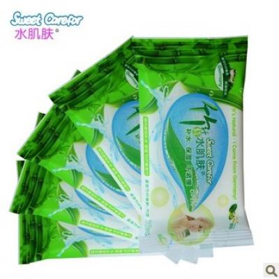 水肌肤竹纤维10片装湿巾