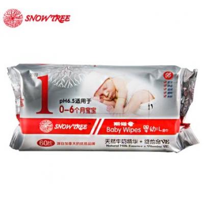 斯诺奇婴幼儿1段60片湿巾