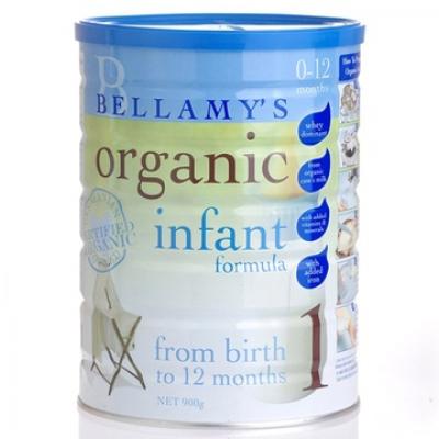 Bellamys贝拉米 澳洲原装进口 有机婴幼儿奶粉1段 900g 