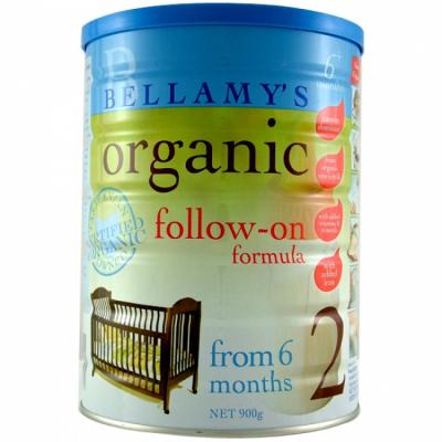 Bellamys贝拉米 澳洲原装进口 有机婴幼儿奶粉2段 900g