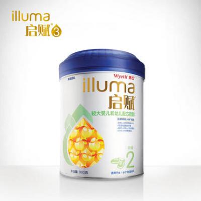 illuma惠氏启赋2段900g罐装 较大婴儿和幼儿配方奶粉适用于6-18月